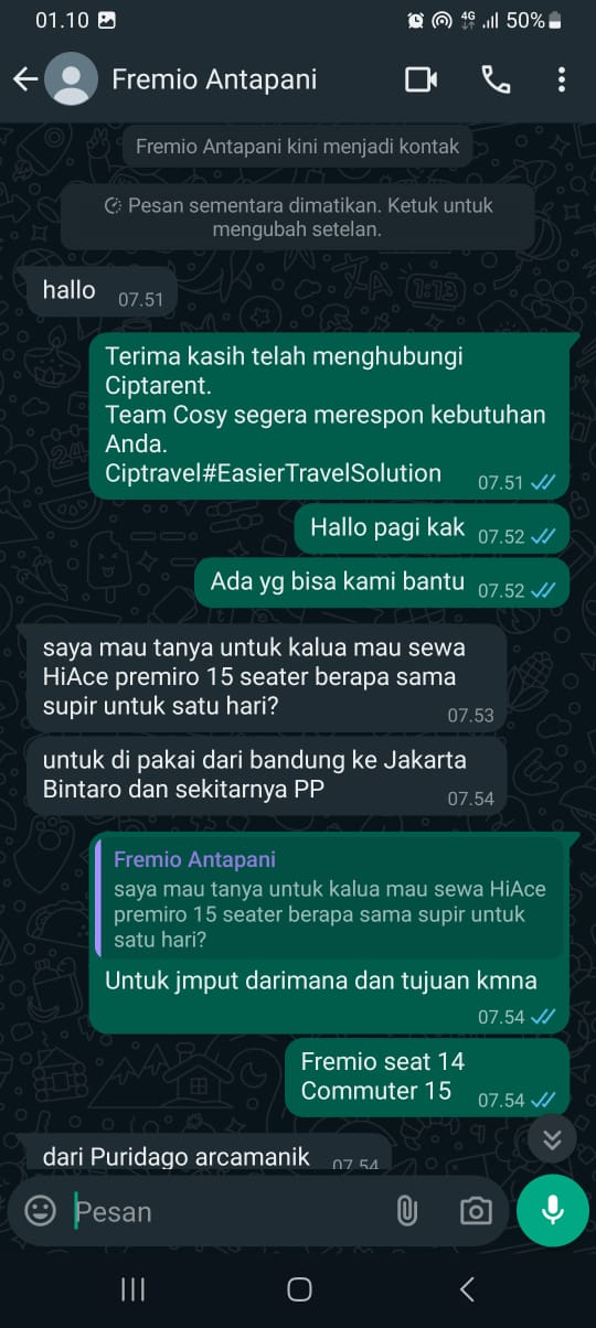 Bisnis Travel Mobil Hiace Premio - Ciptarent